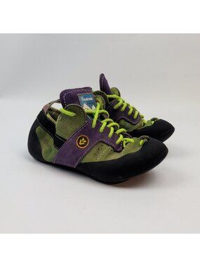 Vintage Vendramini Italian Climbing Shoe EU *40* Green Purple Gorpcore Outdoor